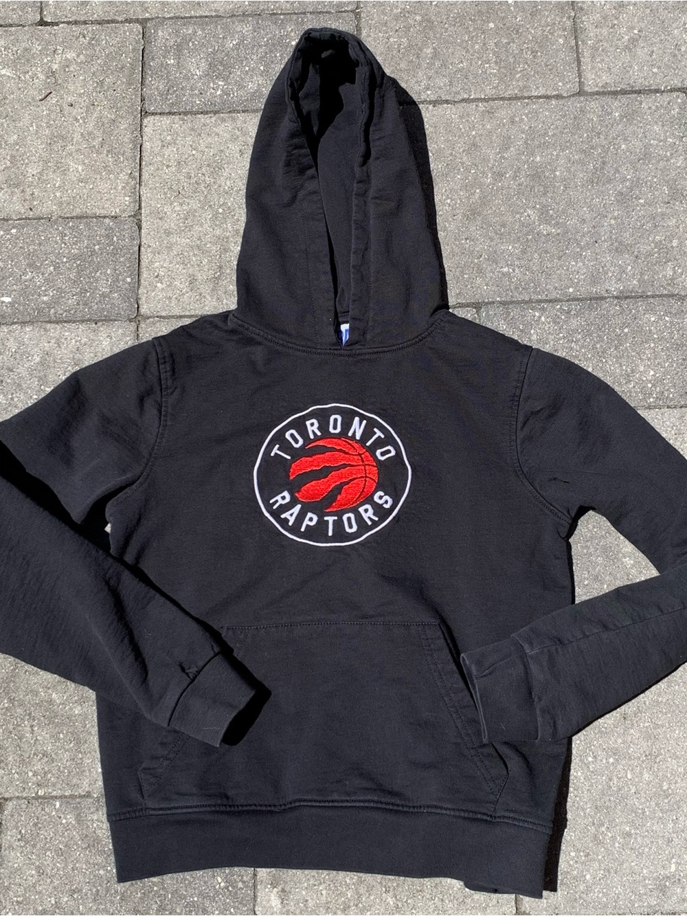 NBA Black Toronto Raptors Pullover Hoodie Kids Size Medium 7/8